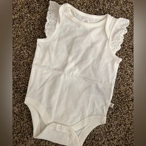 Gap onsie with eyelet ruffles